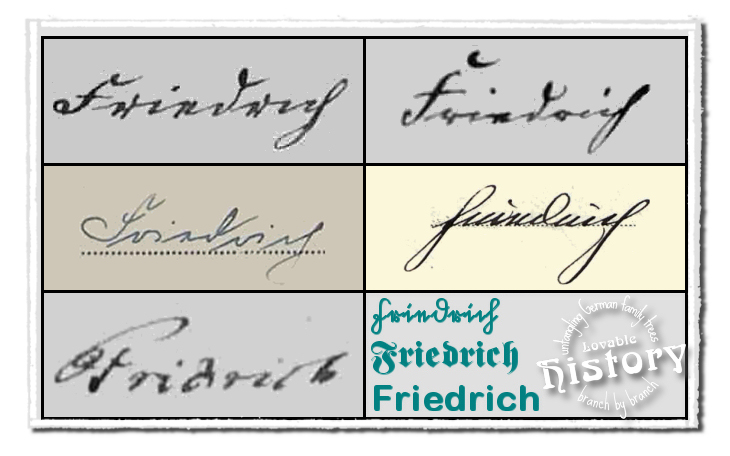 Deciphering names in old German script just takes practice [www.lovablehistory.com]