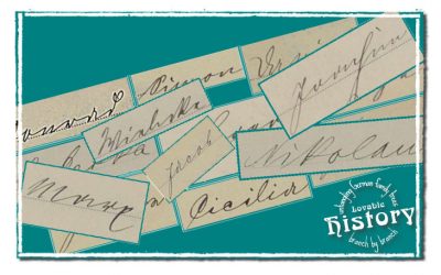 German names in old German script