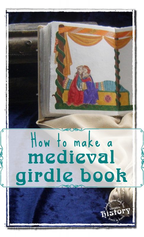 How to make a medieval girdle book, pt. 2: book binding [www.lovablehistory.com]